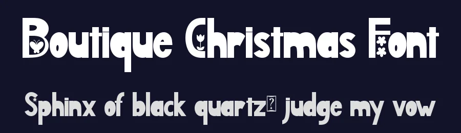 Boutique Christmas Font by Selvia Design — Display Font — thumbnail 2