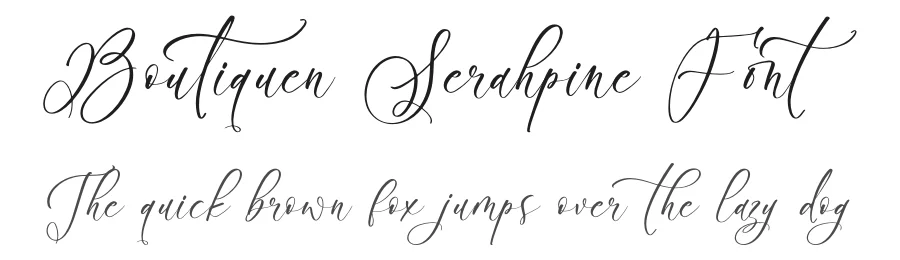 Boutiquen Serahpine Font by letterenastudios — Script Handwritten Font