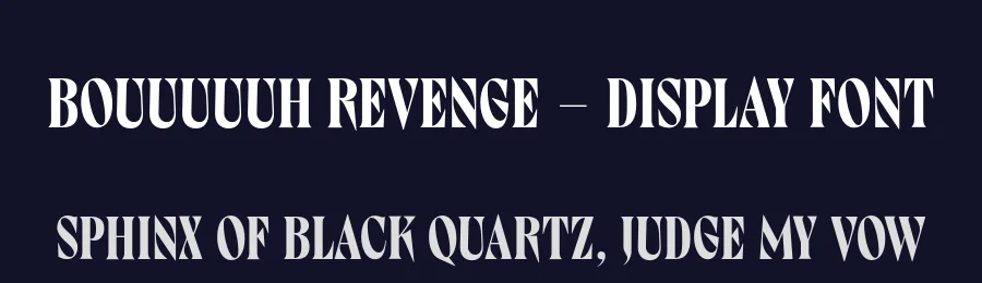 Bouuuuuh Revenge – Display Font by Lift Type — Decorative Font — thumbnail 2