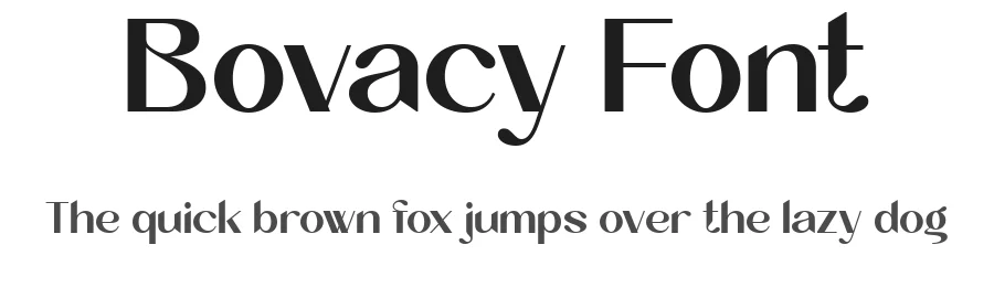 Bovacy Font by Say Studio β Sans Serif Font