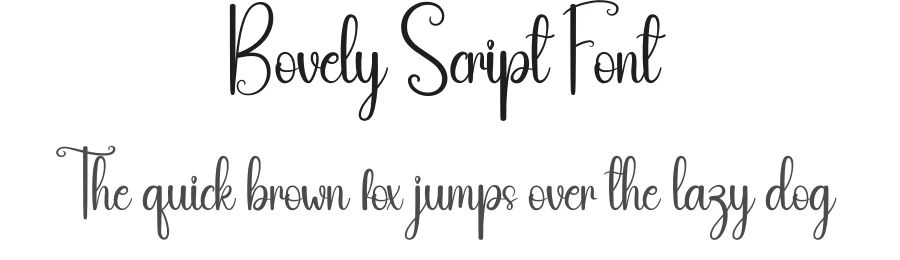 Bovely Script Font by andikastudio — Script Handwritten Font