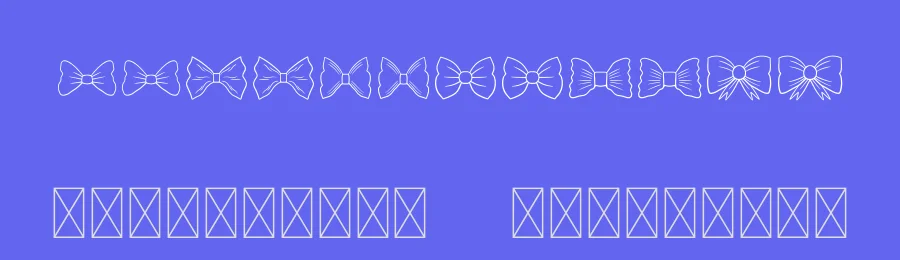 Bow Tie Dingbat Font by MasyafiStudio — Display Font — thumbnail 3
