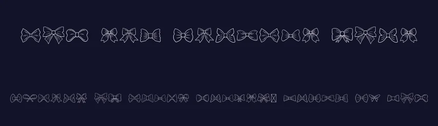 Bow Tie Dingbat Font by MasyafiStudio — Display Font — thumbnail 2