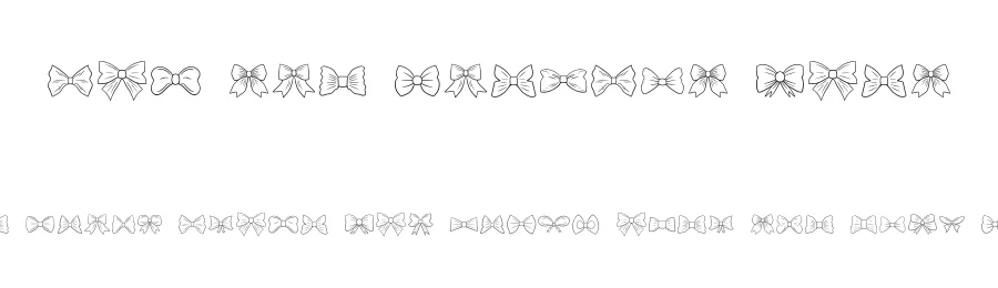 Bow Tie Dingbat Font by MasyafiStudio — Display Font