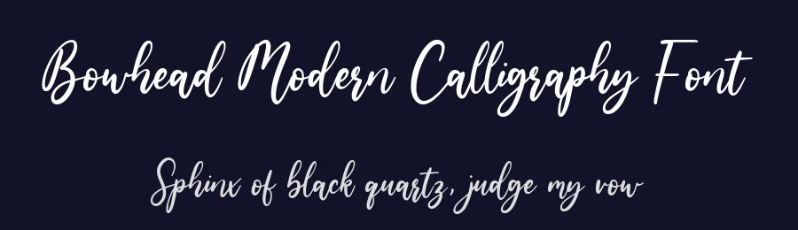 Bowhead Modern Calligraphy Font by balpirick — Script Handwritten Font — thumbnail 2