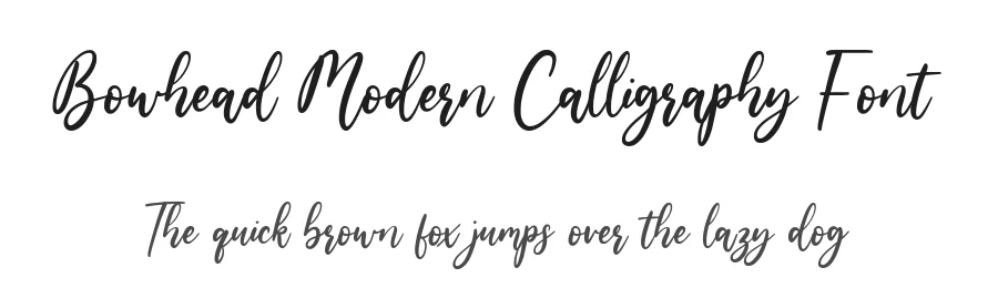 Bowhead Modern Calligraphy Font by balpirick — Script Handwritten Font