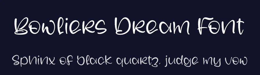 Bowliers Dream Font by letterfabric — Script Handwritten Font — thumbnail 2