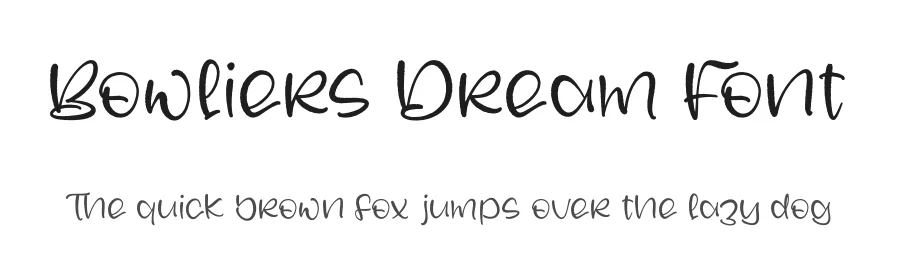 Bowliers Dream Font by letterfabric — Script Handwritten Font