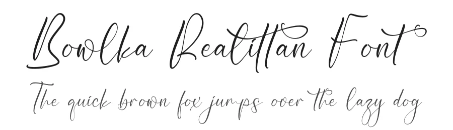 Bowlka Realittan Font by letterfabric — Script Handwritten Font