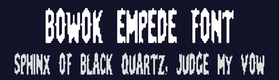 Bowok Empede Font by idealeksis — Display Font — thumbnail 2