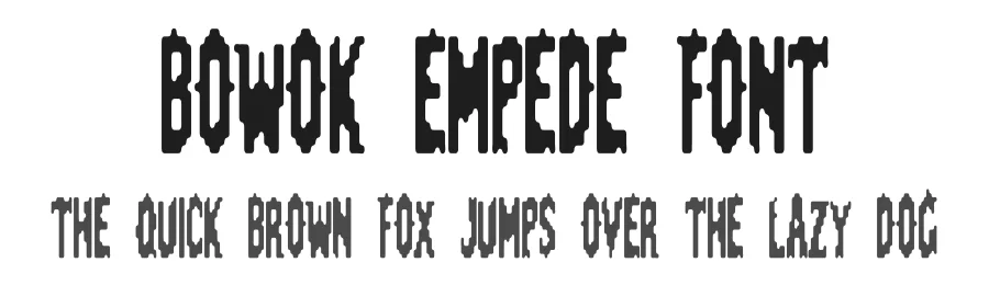 Bowok Empede Font by idealeksis — Display Font