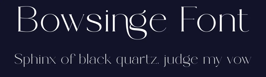 Bowsinge Font by SURATMI — Serif Font — thumbnail 2
