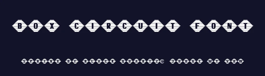 Box Circuit Font by CalligraphyFonts.net — Display Font — thumbnail 2