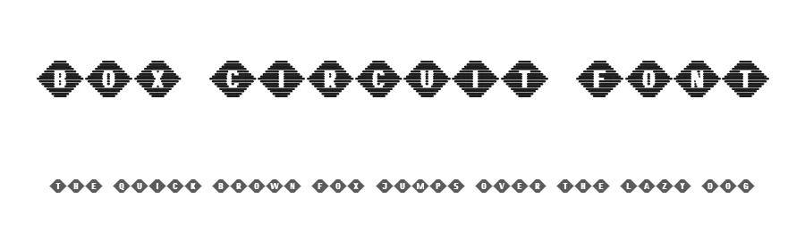 Box Circuit Font by CalligraphyFonts.net — Display Font