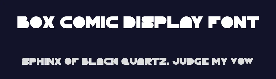 BOX Comic Display Font by imamfathoni0 — Decorative Font — thumbnail 2