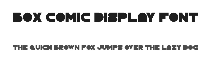 BOX Comic Display Font by imamfathoni0 — Decorative Font