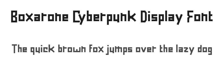 Boxarone Cyberpunk Display Font by Mei Suseno — Display Font