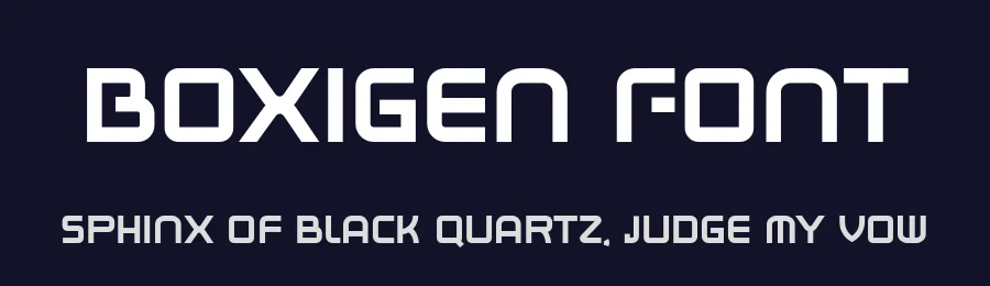 Boxigen Font by Vultype Co. — Display Font — thumbnail 2
