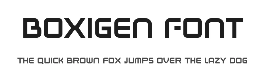 Boxigen Font by Vultype Co. — Display Font