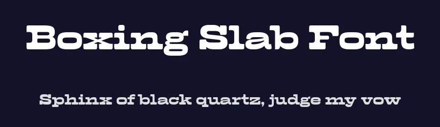 Boxing Slab Font by Indian Type Foundry — Slab Serif Font — thumbnail 2
