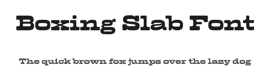 Boxing Slab Font by Indian Type Foundry — Slab Serif Font
