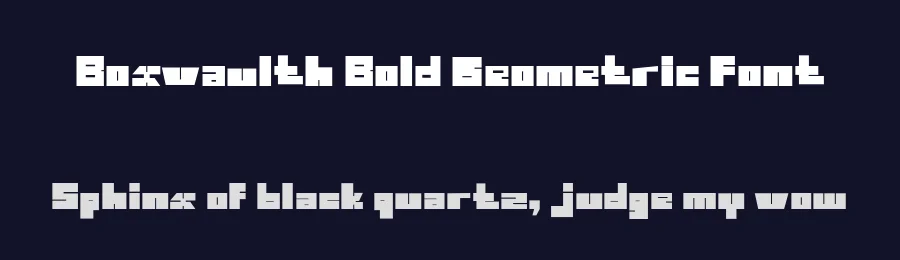 Boxvaulth Bold Geometric Font by Mei Suseno — Display Font — thumbnail 2