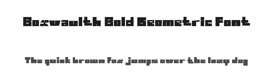 Boxvaulth Bold Geometric Font by Mei Suseno — Display Font