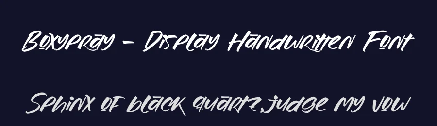 Boxypray – Display Handwritten Font by stylishtype.co — Display Font — thumbnail 2