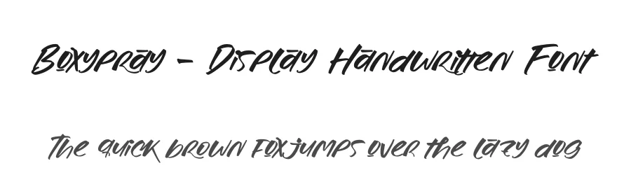 Boxypray – Display Handwritten Font by stylishtype.co — Display Font