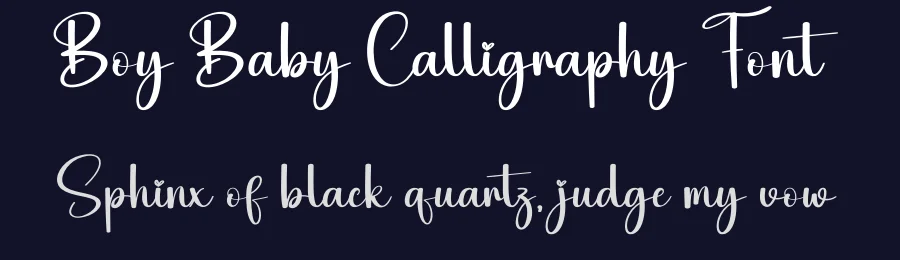 Boy Baby Calligraphy Font by andikastudio — Script Handwritten Font — thumbnail 2
