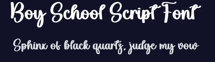 Boy School Script Font by andikastudio — Script Handwritten Font — thumbnail 2