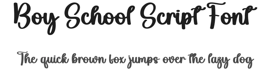 Boy School Script Font by andikastudio — Script Handwritten Font