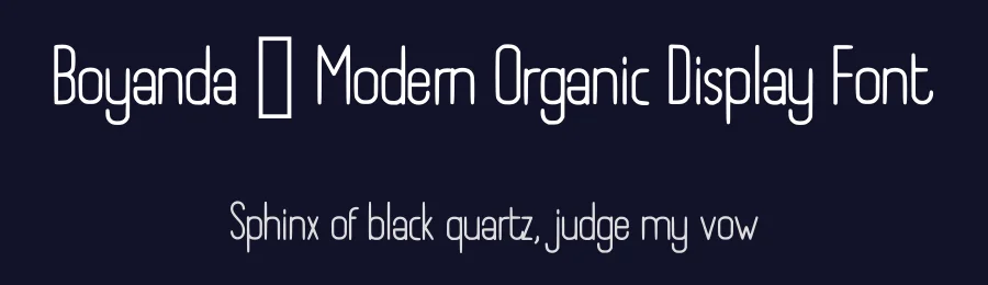 Boyanda – Modern Organic Display Font by idealistudio — Display Font — thumbnail 2
