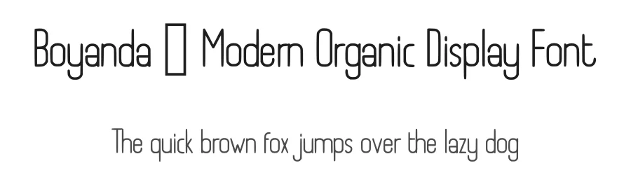 Boyanda – Modern Organic Display Font by idealistudio — Display Font