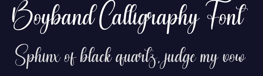 Boyband Calligraphy Font by creativeletter — Script Handwritten Font — thumbnail 2