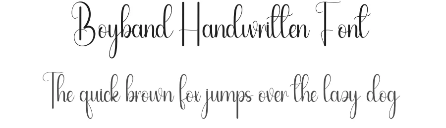 Boyband Handwritten Font by andikastudio — Script Handwritten Font