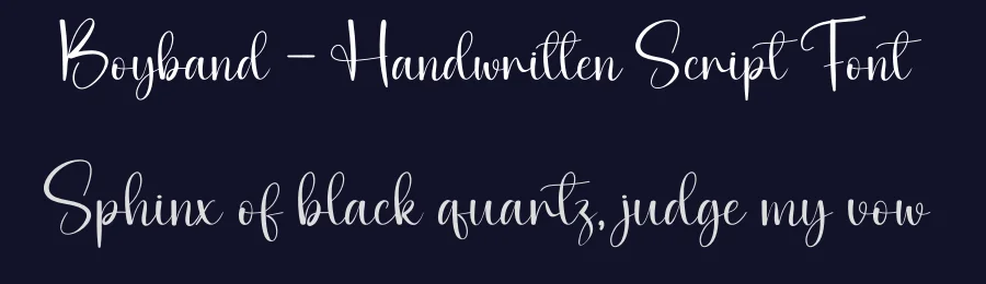 Boyband – Handwritten Script Font by andikastudio — Script Handwritten Font — thumbnail 2