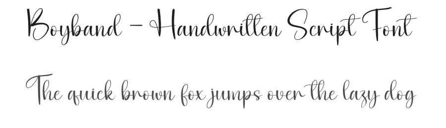 Boyband – Handwritten Script Font by andikastudio — Script Handwritten Font