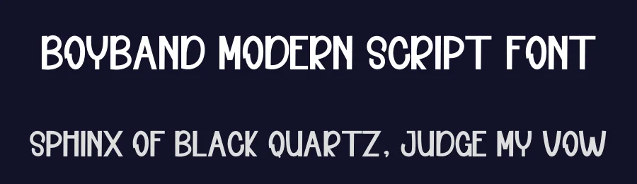 Boyband Modern Script Font by inermediaSTUDIO — Display Font — thumbnail 2