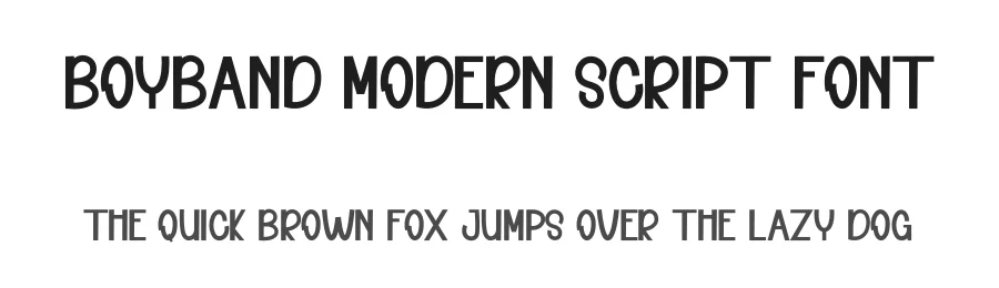 Boyband Modern Script Font by inermediaSTUDIO — Display Font