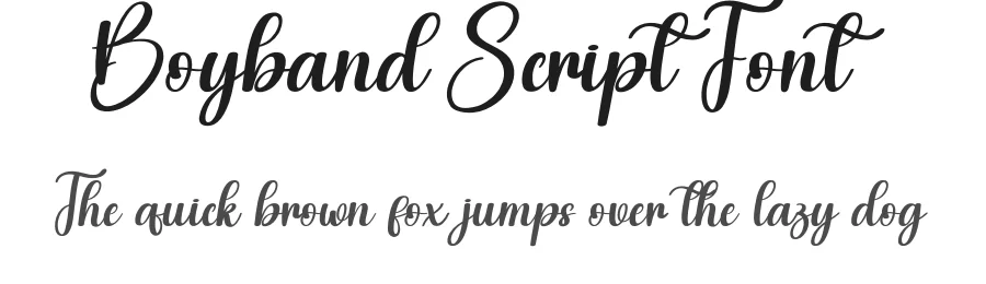 Boyband Script Font by creativeletter — Script Handwritten Font