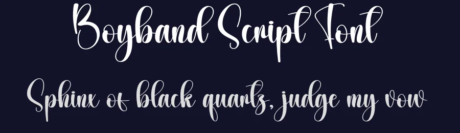 Boyband Script Font by creativeletter — Script Handwritten Font — thumbnail 2