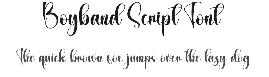 Boyband Script Font by creativeletter — Script Handwritten Font