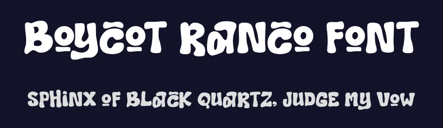 Boycot Ranco Font by idealeksis — Display Font — thumbnail 2
