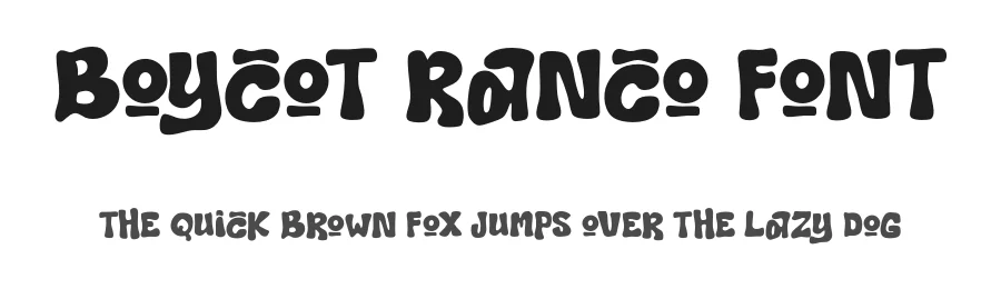 Boycot Ranco Font by idealeksis — Display Font