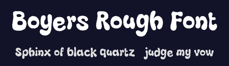 Boyers Rough Font by craftsupplyco — Display Font — thumbnail 2
