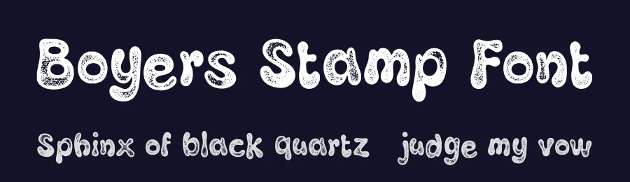 Boyers Stamp Font by craftsupplyco — Display Font — thumbnail 2