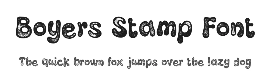 Boyers Stamp Font by craftsupplyco — Display Font
