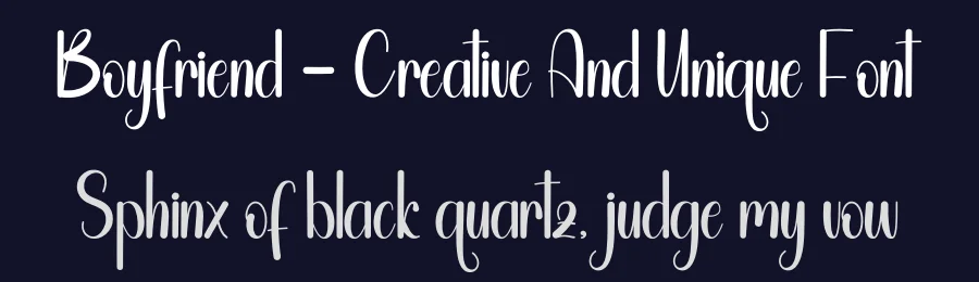Boyfriend – Creative And Unique Font by andikastudio — Display Font — thumbnail 2