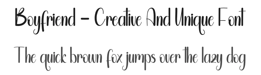 Boyfriend – Creative And Unique Font by andikastudio — Display Font